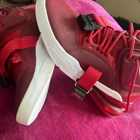 Red High-Top Sneakers - Picture 3 of 3